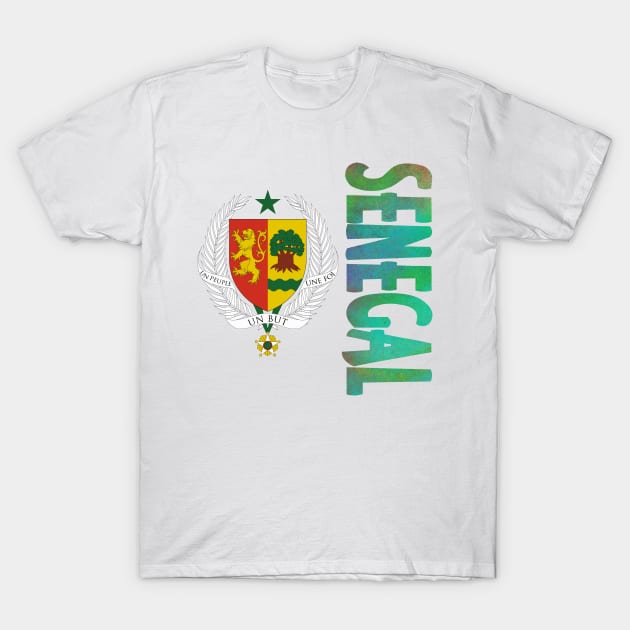 Senegal Coat of Arms Design T-Shirt by Naves